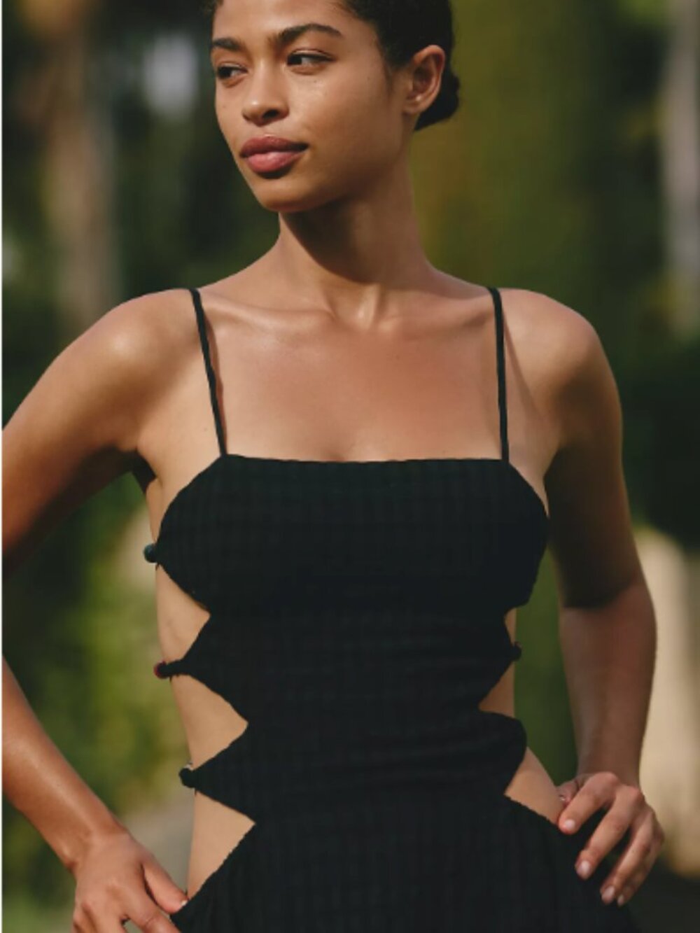 NWT Anthropologie Sleeveless Beaded Midi Dress - Picture 2 of 7